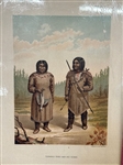 (5) 1880's Chromolithographs Eskimos/Inuit Families