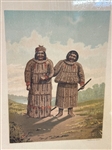 (5) 1880's Chromolithographs Eskimos/Inuit Families