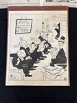 (3) Robert Satterfield (Cleveland Press Cartoonist) Original Story Board Comic Strips