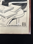 (3) Robert Satterfield (Cleveland Press Cartoonist) Original Story Board Comic Strips