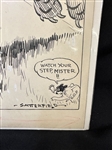 (3) Robert Satterfield (Cleveland Press Cartoonist) Original Story Board Comic Strips
