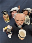 Group of Small Royal Doulton, Mason's, Woods, Japan Miniature Character Mugs