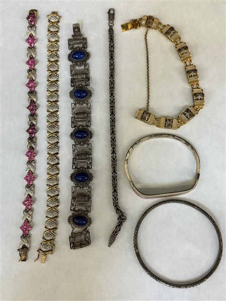 (7) Sterling Silver Bracelets