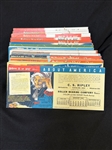 (195) Ripleys Believe it or Not American Calendar Advertising Cards