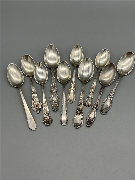(10) Sterling Silver Spoons
