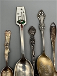 (13) Sterling Silver Souvenir Spoons