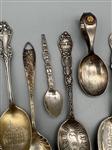 (13) Sterling Silver Souvenir Spoons