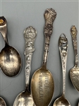 (13) Sterling Silver Souvenir Spoons