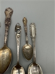 (13) Sterling Silver Souvenir Spoons