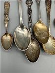 (13) Sterling Silver Souvenir Spoons
