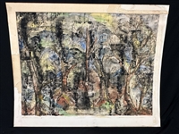 Original Watercolor Abstract Painting