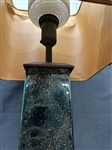 Mid Century Modern Glass Lamp With Shade