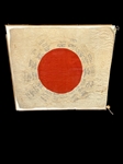World War II Japanese Flag Signed by Soldiers