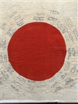 World War II Japanese Flag Signed by Soldiers