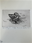 Branson Steveson Duckling Etching on Mat