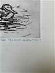 Branson Steveson Duckling Etching on Mat