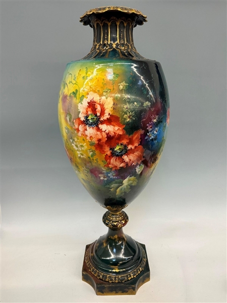 Royal Bonn Massive Porcelain Hand Painted Vase