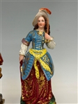 Pair of 19th Century Paris Figural Porcelain Scent Bottles