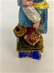 Pair of 19th Century Paris Figural Porcelain Scent Bottles