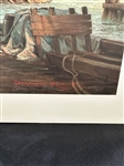 Christopher Blossom S/N Lithograph Allerton on the East River 1985