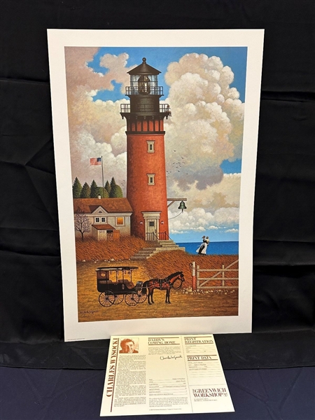 Charles Wysocki S/N Lithograph "Daddys Coming Home" 1986