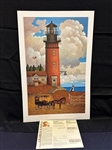 Charles Wysocki S/N Lithograph "Daddys Coming Home" 1986