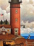 Charles Wysocki S/N Lithograph Daddy's Coming Home 1986