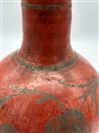 Slip Painted Red Ware Vessel With Lid Probably Pre-Columbian, Mexican