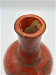 Slip Painted Red Ware Vessel With Lid Probably Pre-Columbian, Mexican