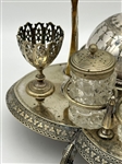 Victorian Quadruple Silver Plate Figural Breakfast Caddy