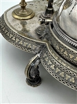 Victorian Quadruple Silver Plate Figural Breakfast Caddy