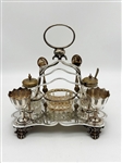Quadruple Silver Plate Breakfast Caddy Figural Venture Slater Bros. 