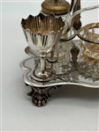 Quadruple Silver Plate Breakfast Caddy Figural Venture Slater Bros. 