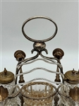 Quadruple Silver Plate Breakfast Caddy Figural Venture Slater Bros. 