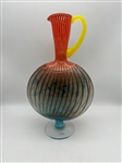 Kosta Boda Art Swedish Glass Ewer Bon Bon Pitcher Signed on Bottom