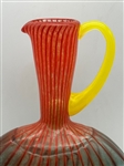 Kosta Boda Art Swedish Glass Ewer Bon Bon Pitcher Signed on Bottom