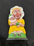 Punch and Judy Cast Iron Andirons
