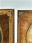 (2) Hand Painted Miniatures Wilhelmine Stadler of Frederike Von Gumpenberg
