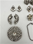 Weiss Costume Jewelry Rhinestone Group