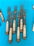 Fruit Knives and Forks: Uchatius Bronce, Meriden