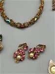 Unisgned Goldtone Better Costume Jewelry Group