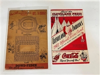 1942 Cleveland Indians Scorecard, Dowd-Feder Cleveland Stadium Advertisement