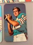 (5) 1970 Topps Super Football Cards: Bob Griese, Floyd Little Others
