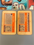 (5) 1970 Topps Super Football Cards: Bob Griese, Floyd Little Others