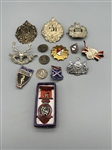 (14) Group of Scotland, Strasbourg, Germany Medallion Cap Badges