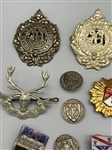 (14) Group of Scotland, Strasbourg, Germany Medallion Cap Badges