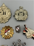 (14) Group of Scotland, Strasbourg, Germany Medallion Cap Badges