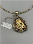 (2) Chunky Sterling Silver Pendant Necklaces