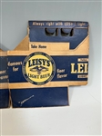 (2) Leisy's Beer Cardboard Bottle Holders