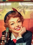 1950's Drink Coca-Cola Thirst Has No Season Beverage Tray